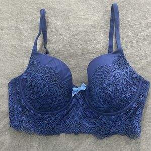 VS Lined Demi Lace Bra